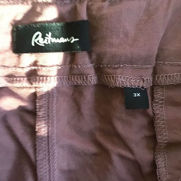 2/40$ REITMANS pink plus size shorts 3X soft bermudas Elastic high waist band - Picture 5 of 11